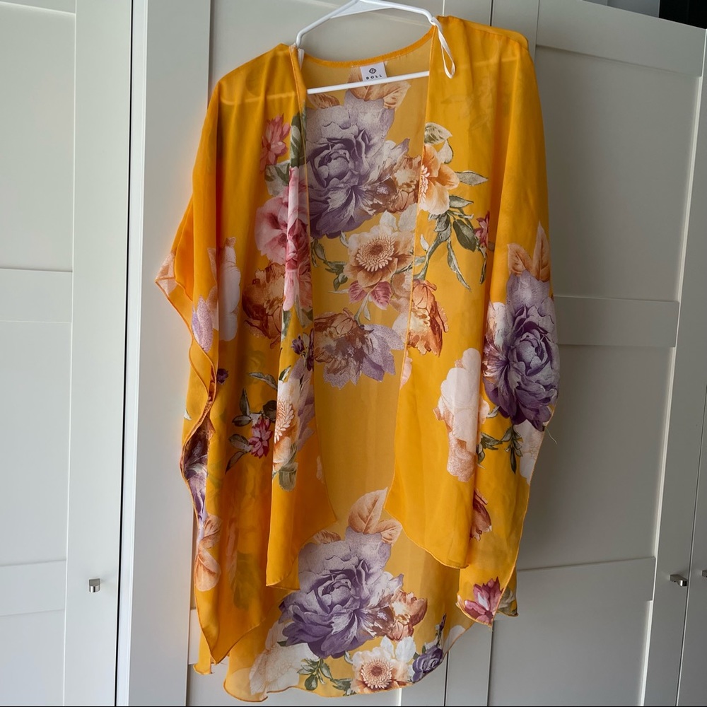 Doll kimono beach cover up